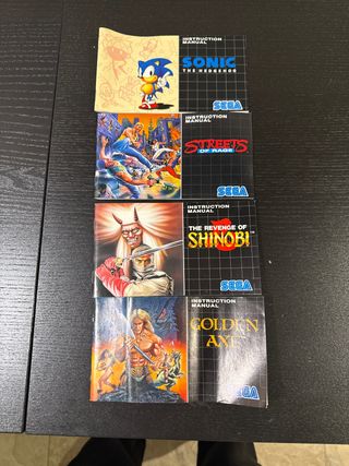 Manuali Giochi Mega Drive (SEGA)