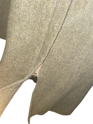 Abrigo corto entallado beige