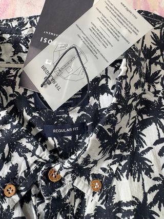 Camisa Tiffosi Estampada Hawaiana Talla XL