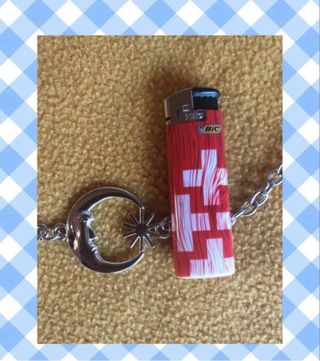 Cinturón cadena luna sol plateado gótico