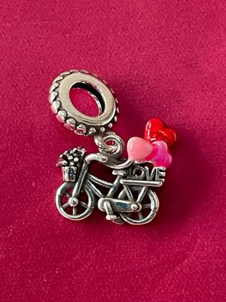Colgante Bicicleta LOVE Corazones
