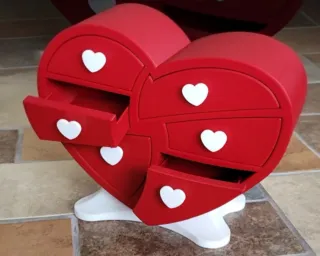 Organizador Corazón Rojo