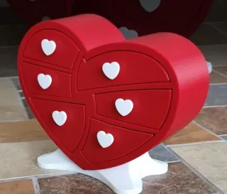 Organizador Corazón Rojo