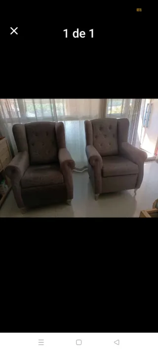 2 Sillones de tela