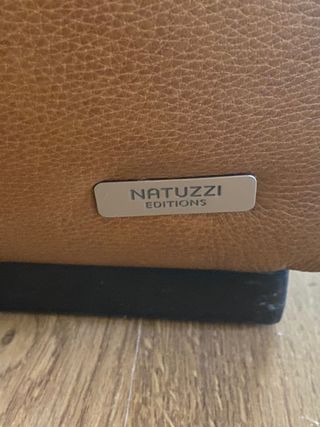 Sofá Natuzzi de Piel Marrón