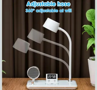 Lampada Touch con Cassa Orologio Caricabatteria