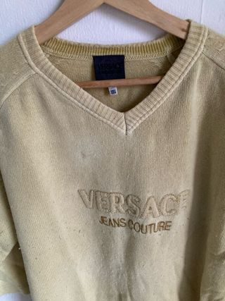 Sudadera Vintage Versace Jeans Couture Cuello Pico