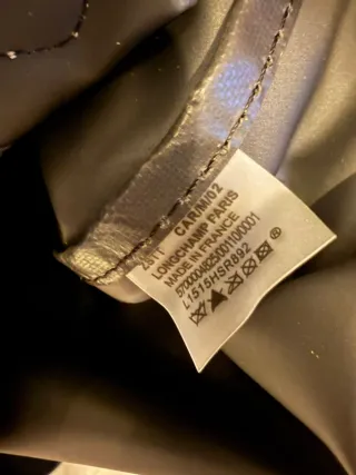 Bolso Longchamp Plegable Azul Marrón