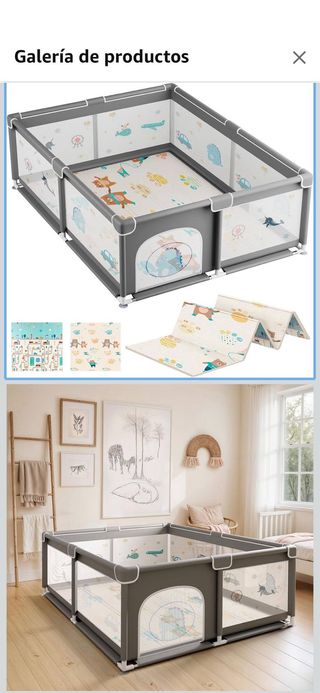 Zona de juegos infantil con protección