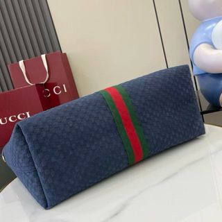 Bolso Gucci Azul con detalles verdes