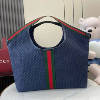 Bolso Gucci Azul con detalles verdes