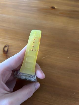 Reloj Quartz Amarillo y Plateado