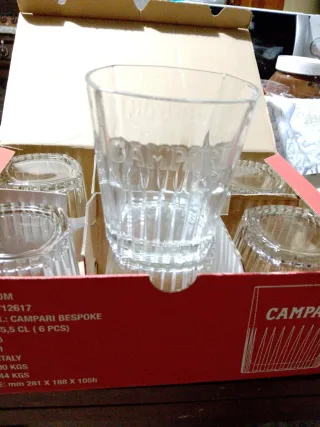 Set 6 bicchieri Campari