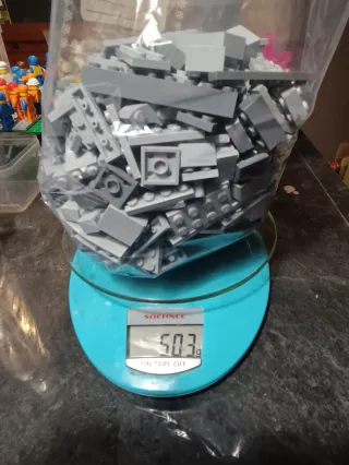Lotto LEGO misto grigio 503g