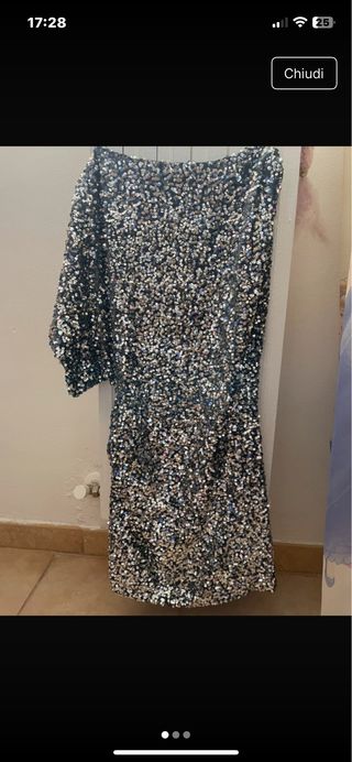 Abito corto Zara con brillantini