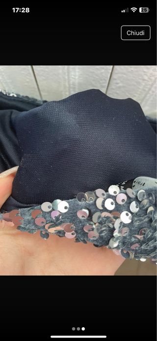 Abito corto Zara con brillantini