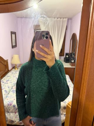 Jersey cuello alto verde