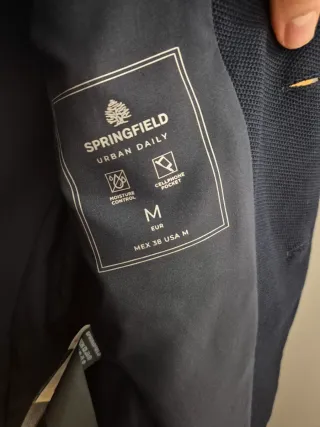 Americana Springfield Azul Marino Talla 38