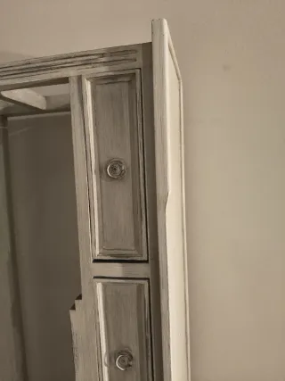 Mesa consola madera decapada recibidor