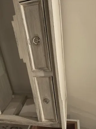 Mesa consola madera decapada recibidor