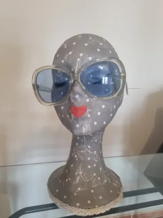 Gafas de sol retro años 70 azules