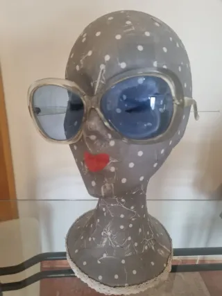 Gafas de sol retro años 70 azules