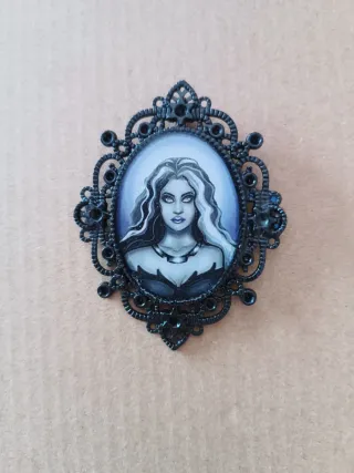 Collar o Llavero Negro y Gris