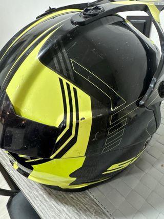 Casco Motocross Enduro Offroad Negro/Amarillo