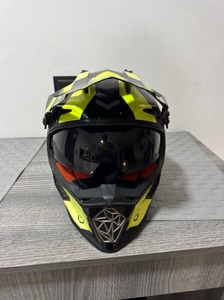 Casco Motocross Enduro Offroad Negro/Amarillo