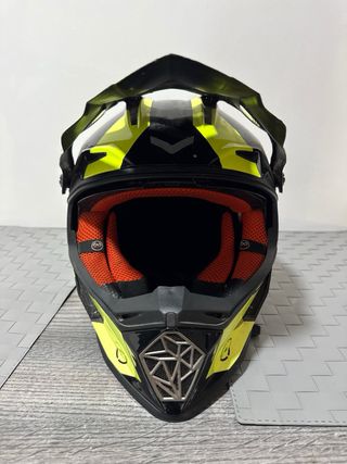 Casco Motocross Enduro Offroad Negro/Amarillo