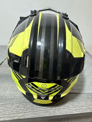 Casco Motocross Enduro Offroad Negro/Amarillo