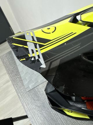 Casco Motocross Enduro Offroad Negro/Amarillo