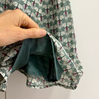 Talla M - Vestido verde con volantes