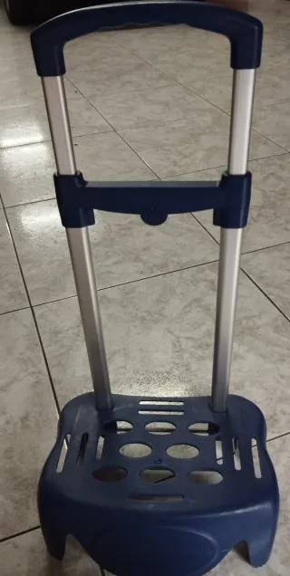 Carro para mochila azul