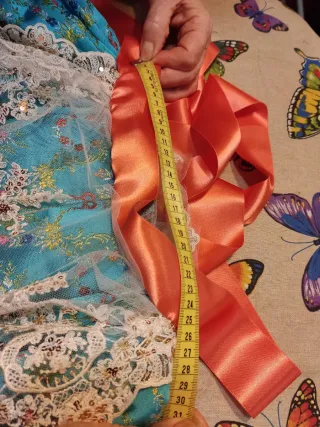 Traje Fallera Niña 2-4 Años Azul