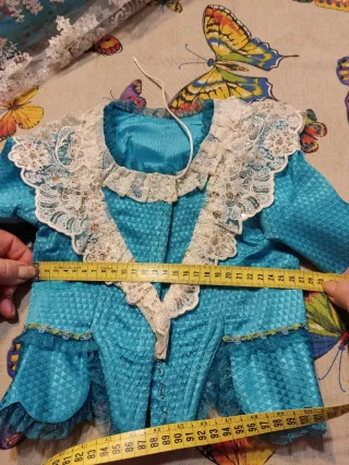 Traje Fallera Niña 2-4 Años Azul