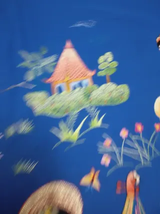 Seda bordada a mano con personajes japoneses