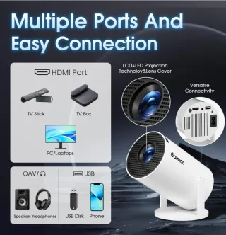 Proyector Portátil GM200 2026 4K 1080P. PRECINTADO