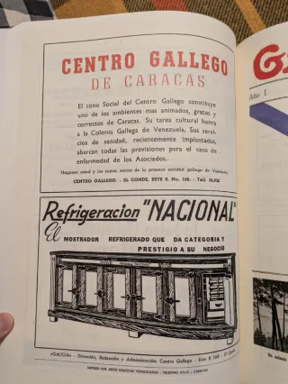 Galicia revista del Centro Gallego (Caracas, 19...