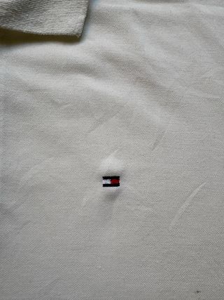 Polo Tommy Hilfiger Blanco Vintage