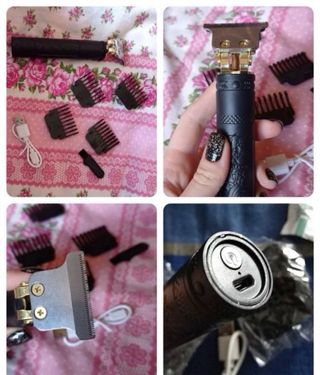 Máquina Cortapelos Barba Batería Dorada