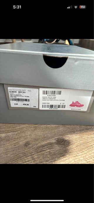 Balenciaga Triple S Pink Talla 37