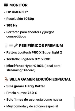 SETUP GAMING COMPLETO ALTA GAMA – RTX 3060 12GB