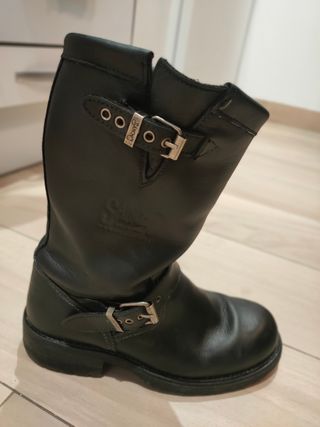BOTAS CUERO "SANCHO" MOTO