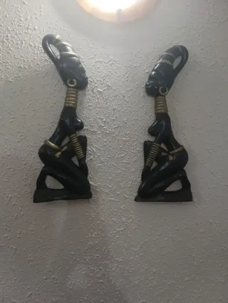 Pareja Figuras Africanas Decorativas