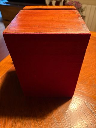 Caja antigua de madera para fotografía