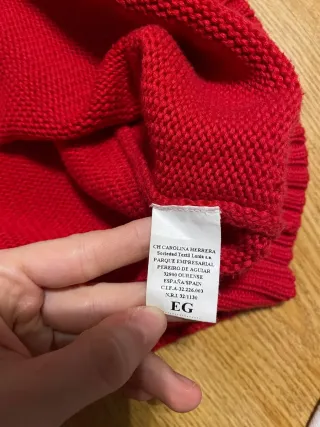 Jersey cremallera Carolina Herrera rojo