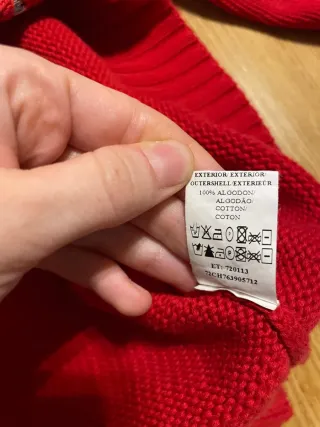 Jersey cremallera Carolina Herrera rojo