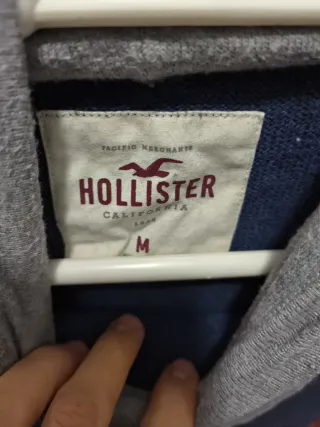 Jersey con capucha Hollister azul