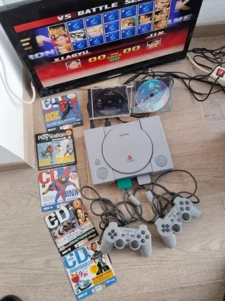 Consola PlayStation 1 PS1 Gris + Mandos